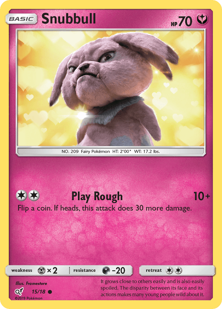 Snubbull (15/18) [Sun & Moon: Detective Pikachu] (Online Only)