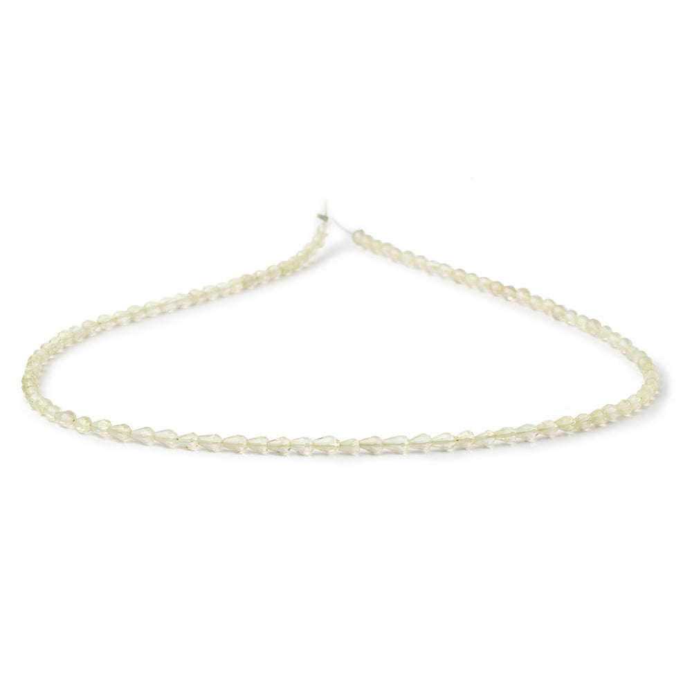 4-4.5mm Lemon Quartz Straight Drilled Tear Drops 14.75 inch 63 Beads (ONLINE ORDER ONLY)