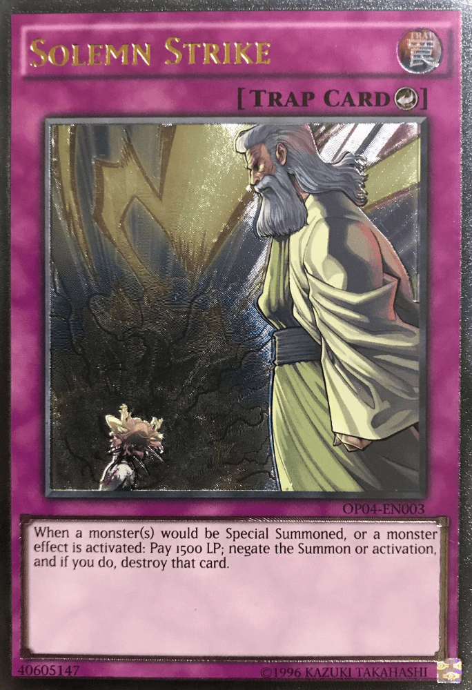 Solemn Strike [OP04-EN003] Ultimate Rare (ONLINE ORDER ONLY)