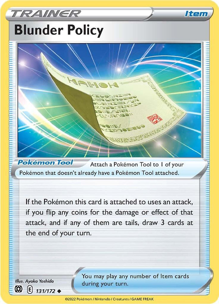 Blunder Policy (131/172) [Sword & Shield: Brilliant Stars] (Online Only)