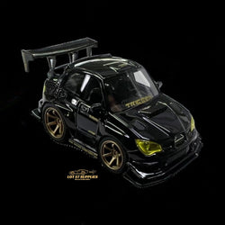 YM model X Q CAR Subaru Impreza WRX STI Voltex Black Gold Resin 1:64 (ONLINE ORDER ONLY)