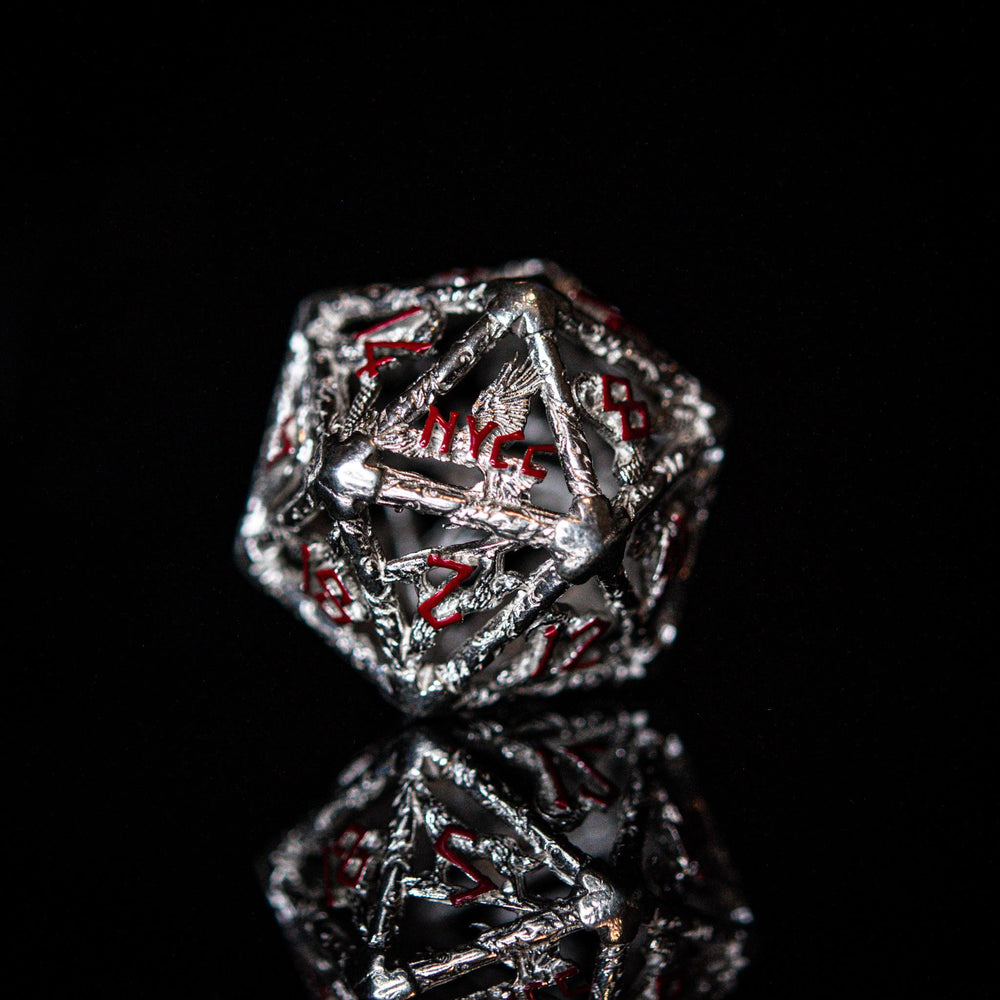 NYCC Exclusive Sterling Silver Dice Set - Red (ONLINE ORDER ONLY)
