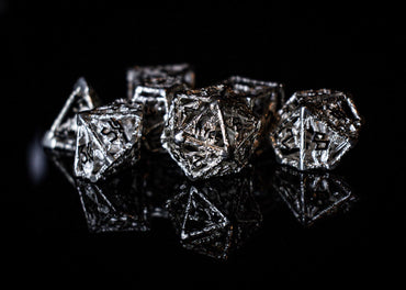 NYCC Exclusive Sterling Silver Dice Set - Black (ONLINE ORDER ONLY)
