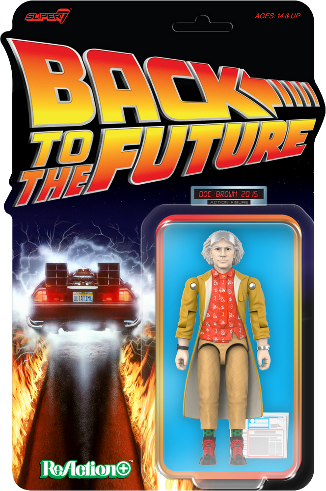 ReAction Back to the Future Part II ReAction+ Wv2 Doc Brown 2015 3¾-inch Retro Action Figure (ONLINE ORDER ONLY)