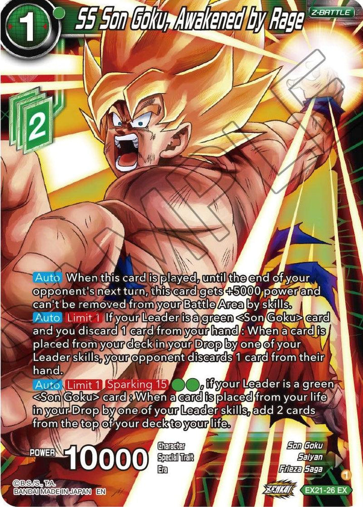 SS Son Goku, Awakened by Rage (EX21-26) [5th Anniversary Set] (ONLINE ORDER ONLY)