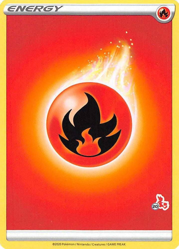 Fire Energy (Cinderace Stamp #20) [Battle Academy 2022] (Online Only)