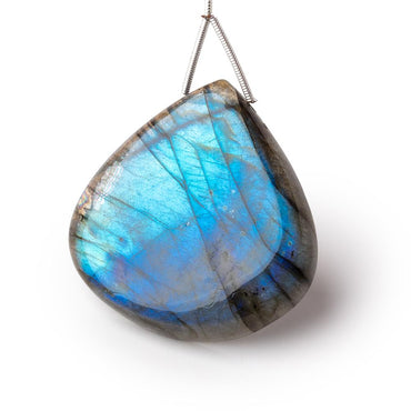 39mm Labradorite Plain Heart Pendant 1 AAA Focal (ONLINE ORDER ONLY)