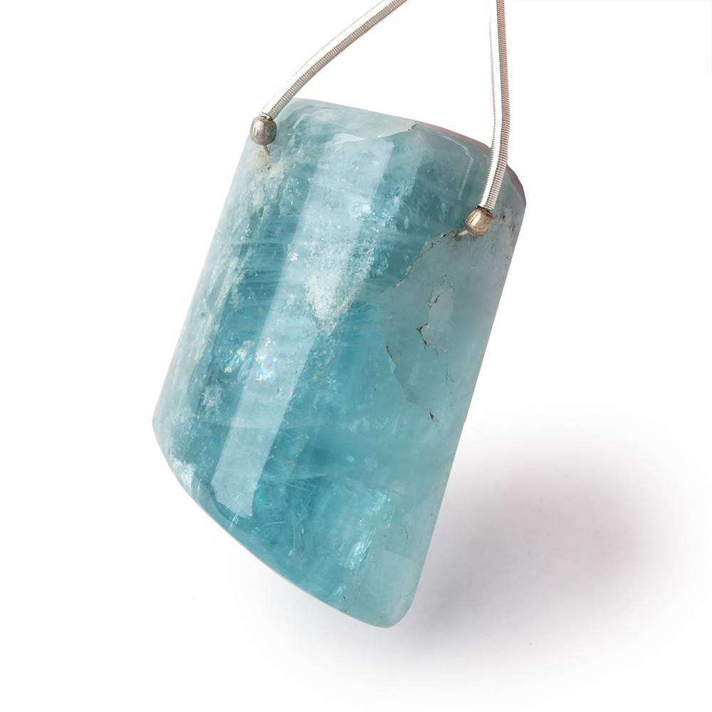 39x23x17mm Aquamarine Tumbled Crystal Focal 1 piece (ONLINE ORDER ONLY)