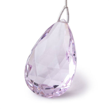 39x25x18mm Pink Amethyst Faceted Pear Focal Bead AAA (ONLINE ORDER ONLY)