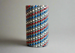 Patriotic Modular Vase – Built with LEGO®-Compatible Bricks (ONLINE ORDER ONLY)