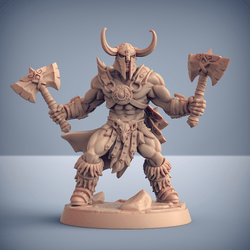3D Printed Artisan Guild Modular Dragonpeak Barbarians Dragonpeak Barbarians 28mm 32mm
