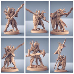 3D Printed Artisan Guild Modulars Sylvan Knights Sylvan Knights 28mm 32mm