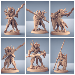 3D Printed Artisan Guild Modulars Sylvan Knights Sylvan Knights 28mm 32mm