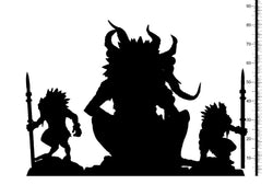 3D Printed Clay Cyanide Cueyatl Set Pantheon of Aztecs Ragnarok D&D