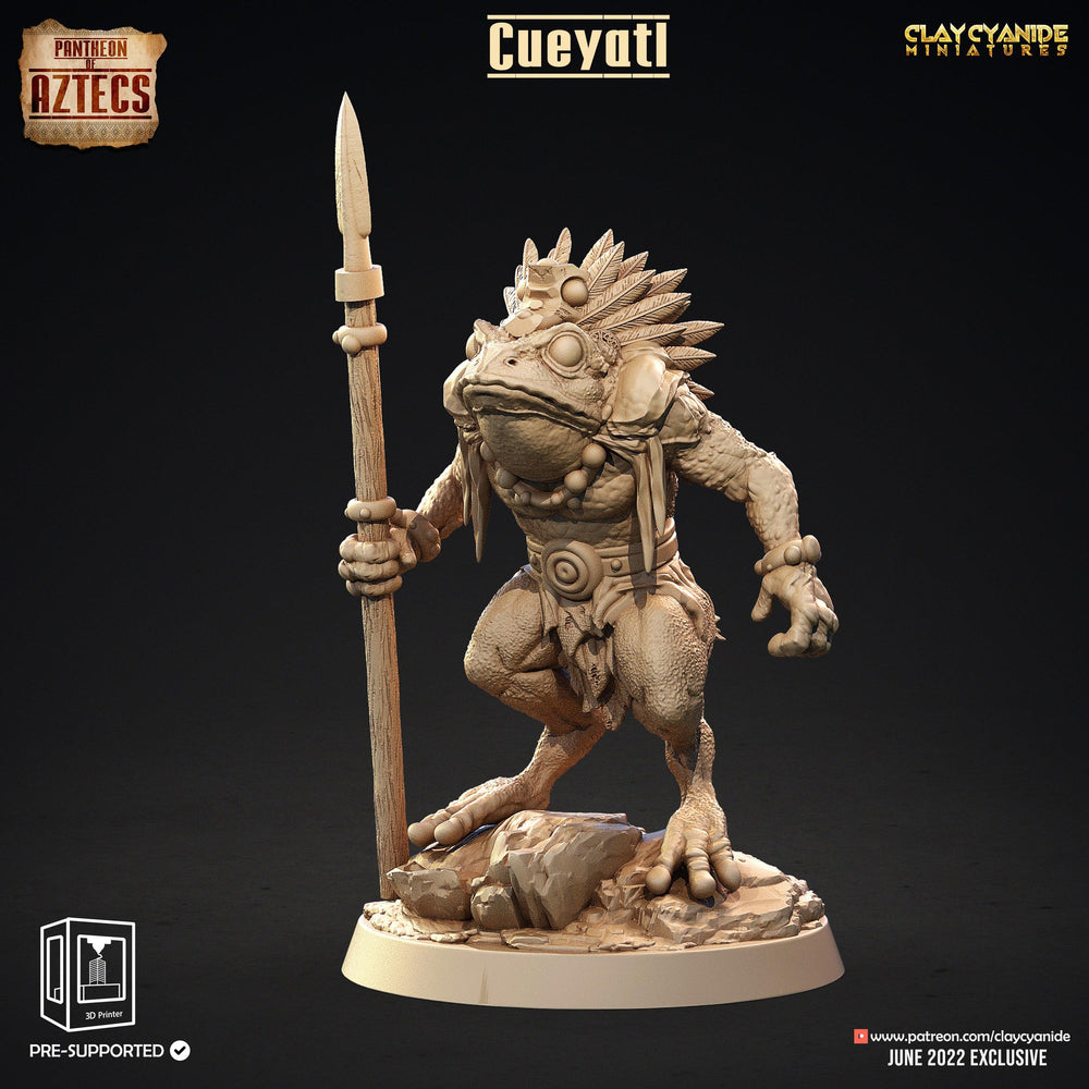 3D Printed Clay Cyanide Cueyatl Set Pantheon of Aztecs Ragnarok D&D