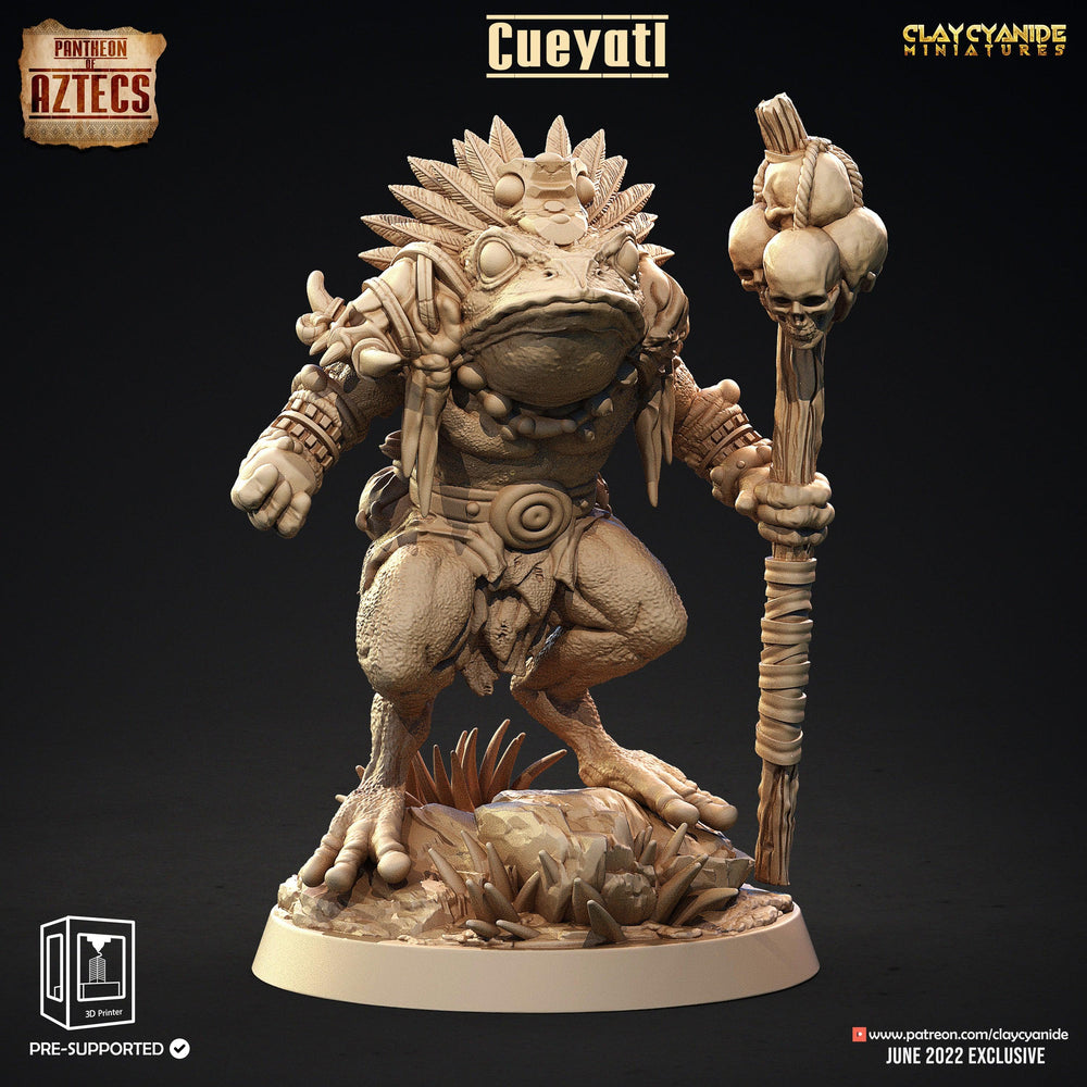 3D Printed Clay Cyanide Cueyatl Set Pantheon of Aztecs Ragnarok D&D