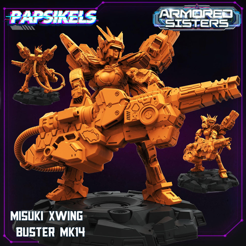 3D Printed Papsikels Armored Sisters Set 28mm 32mm