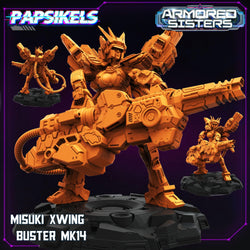 3D Printed Papsikels Armored Sisters Set 28mm 32mm