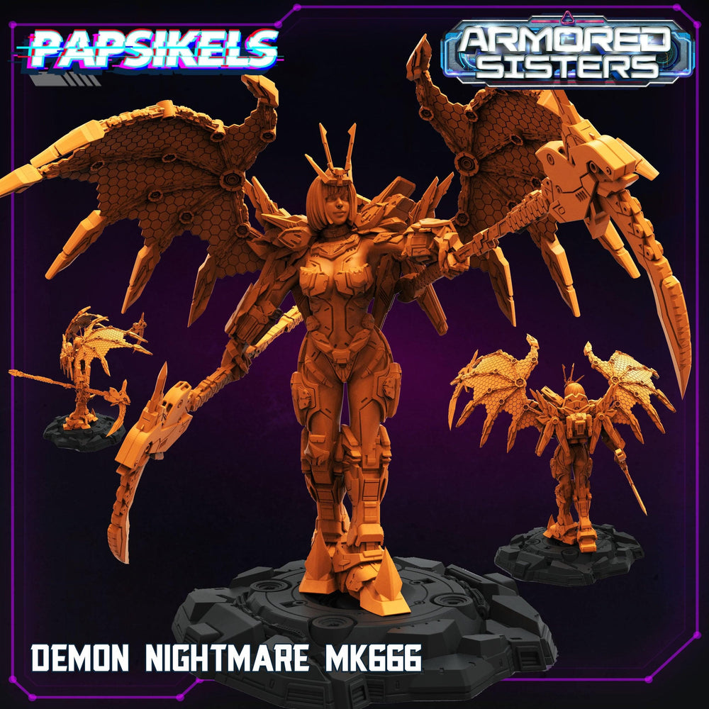 3D Printed Papsikels Armored Sisters Set 28mm 32mm