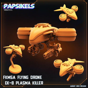 3D Printed Papsikels August 2023 - Xenowars Genesis Fkmsa Flying Drone Ek-8 Plasma Killer 28mm 32mm
