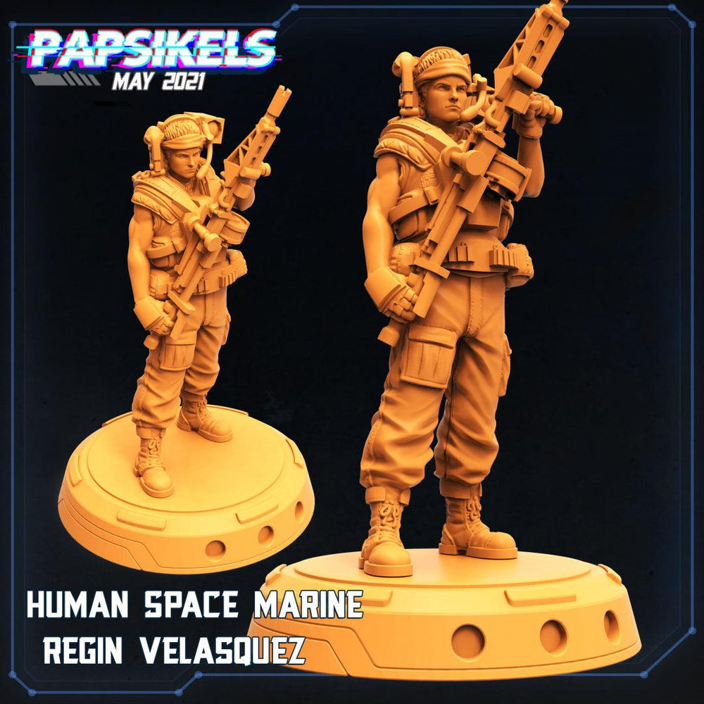 3D Printed Papsikels Cyberpunk Sci-Fi Fireteam Alkasid Set - 28mm 32mm