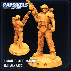 3D Printed Papsikels Cyberpunk Sci-Fi Fireteam Alkasid Set - 28mm 32mm