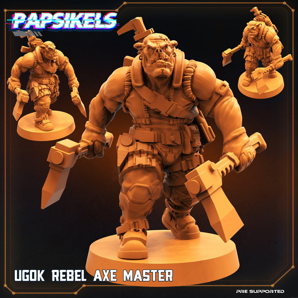 3D Printed Papsikels Cyberpunk Sci-Fi Ugok Rebel Fighter Set - 28mm 32mm