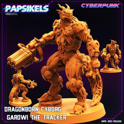 3D Printed Papsikels - Dragonborn Cyborg Set - 28mm 32mm