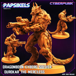 3D Printed Papsikels - Dragonborn Cyborg Set - 28mm 32mm