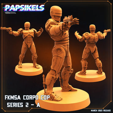 3D Printed Papsikels - Fkmsa Corpo Cop Series 2 Set - 28mm 32mm