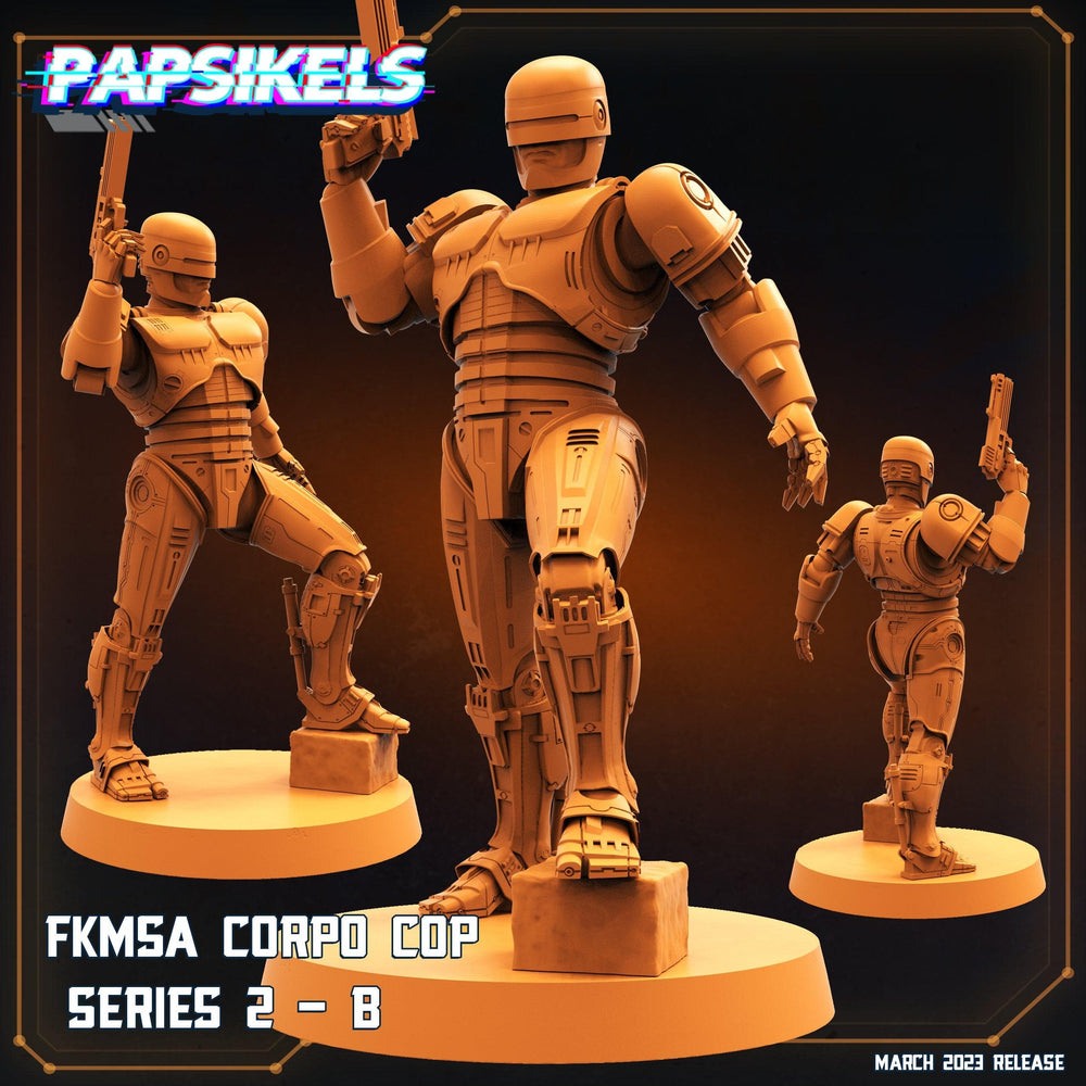 3D Printed Papsikels - Fkmsa Corpo Cop Series 2 Set - 28mm 32mm