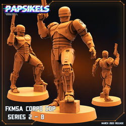 3D Printed Papsikels - Fkmsa Corpo Cop Series 2 Set - 28mm 32mm