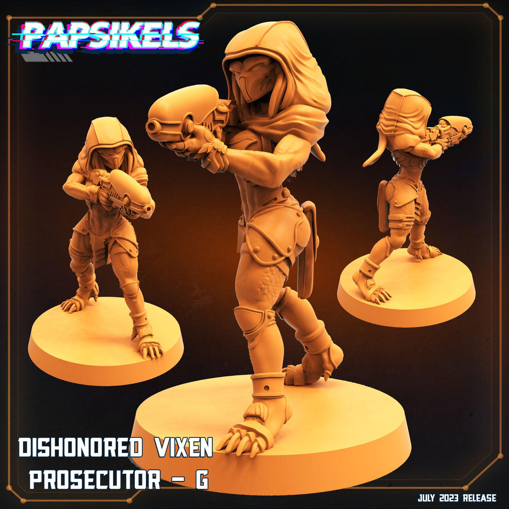 3D Printed Papsikels July 2023 - Xeno Wars Dishonored Vixen Persecutor Squad Set 28mm 32mm