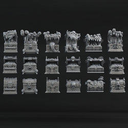 3D Printed Print Your Monsters Mimics Treasure Chests Set 28mm - 32mm D&D Wargaming