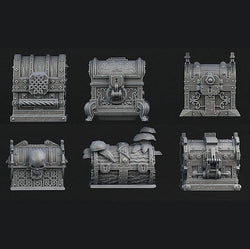 3D Printed Print Your Monsters Mimics Treasure Chests Set 28mm - 32mm D&D Wargaming