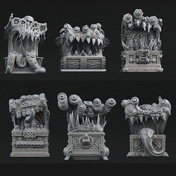3D Printed Print Your Monsters Mimics Treasure Chests Set 28mm - 32mm D&D Wargaming