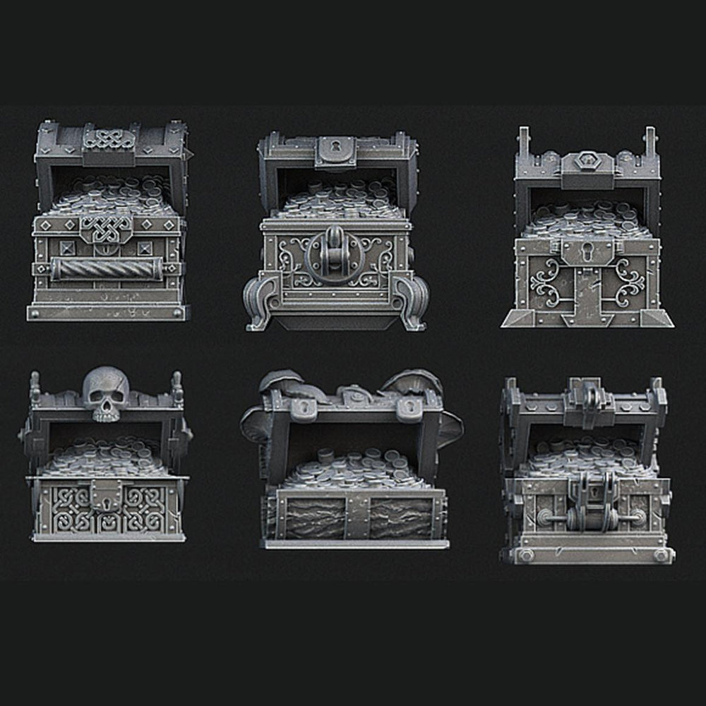3D Printed Print Your Monsters Mimics Treasure Chests Set 28mm - 32mm D&D Wargaming