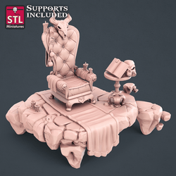 3D Printed STL Miniatures Witch Set 28mm - 32mm War Gaming D&D
