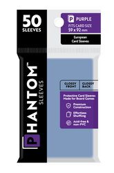 Phantom Sleeves: Purple Size (59mm x 92mm) 50 ct (ONLINE ORDER ONLY)