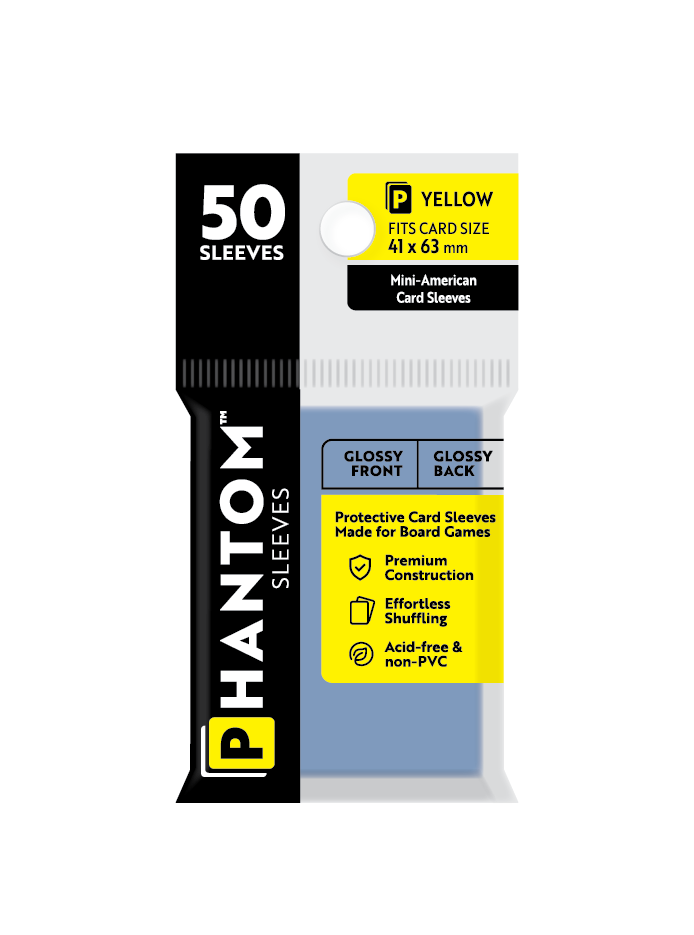 Phantom Sleeves: Yellow Size (41mm x 63mm) 50 ct (ONLINE ORDER ONLY)