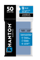 Phantom Sleeves: Blue Size (58mm x 89mm) 50 ct (ONLINE ORDER ONLY)
