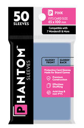 Phantom Sleeves: Pink Size (65mm x 100mm) 50 ct (ONLINE ORDER ONLY)