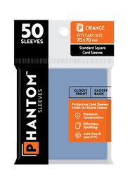 Phantom Sleeves: Orange Size (70mm x 70mm) 50 ct (ONLINE ORDER ONLY)
