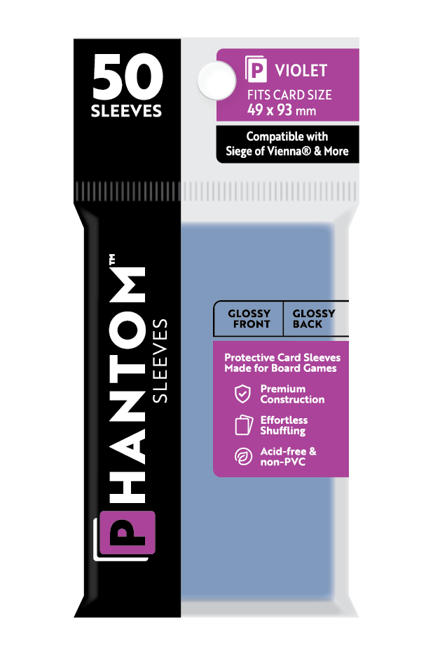 Phantom Sleeves: Violet Size (49mm x 93mm) 50 ct (ONLINE ORDER ONLY)