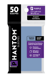 Phantom Sleeves: Purple Size (59mm x 92mm) 50 ct (ONLINE ORDER ONLY)