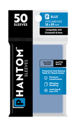 Phantom Sleeves: Blue Size (58mm x 89mm) 50 ct (ONLINE ORDER ONLY)