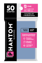Phantom Sleeves: Pink Size (65mm x 100mm) 50 ct (ONLINE ORDER ONLY)