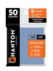 Phantom Sleeves: Orange Size (70mm x 70mm) 50 ct (ONLINE ORDER ONLY)
