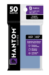Phantom Sleeves: Purple Size (59mm x 92mm) 50 ct (ONLINE ORDER ONLY)