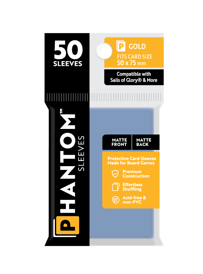 Phantom Sleeves: Gold Size (50mm x 75mm) 50 ct (ONLINE ORDER ONLY)